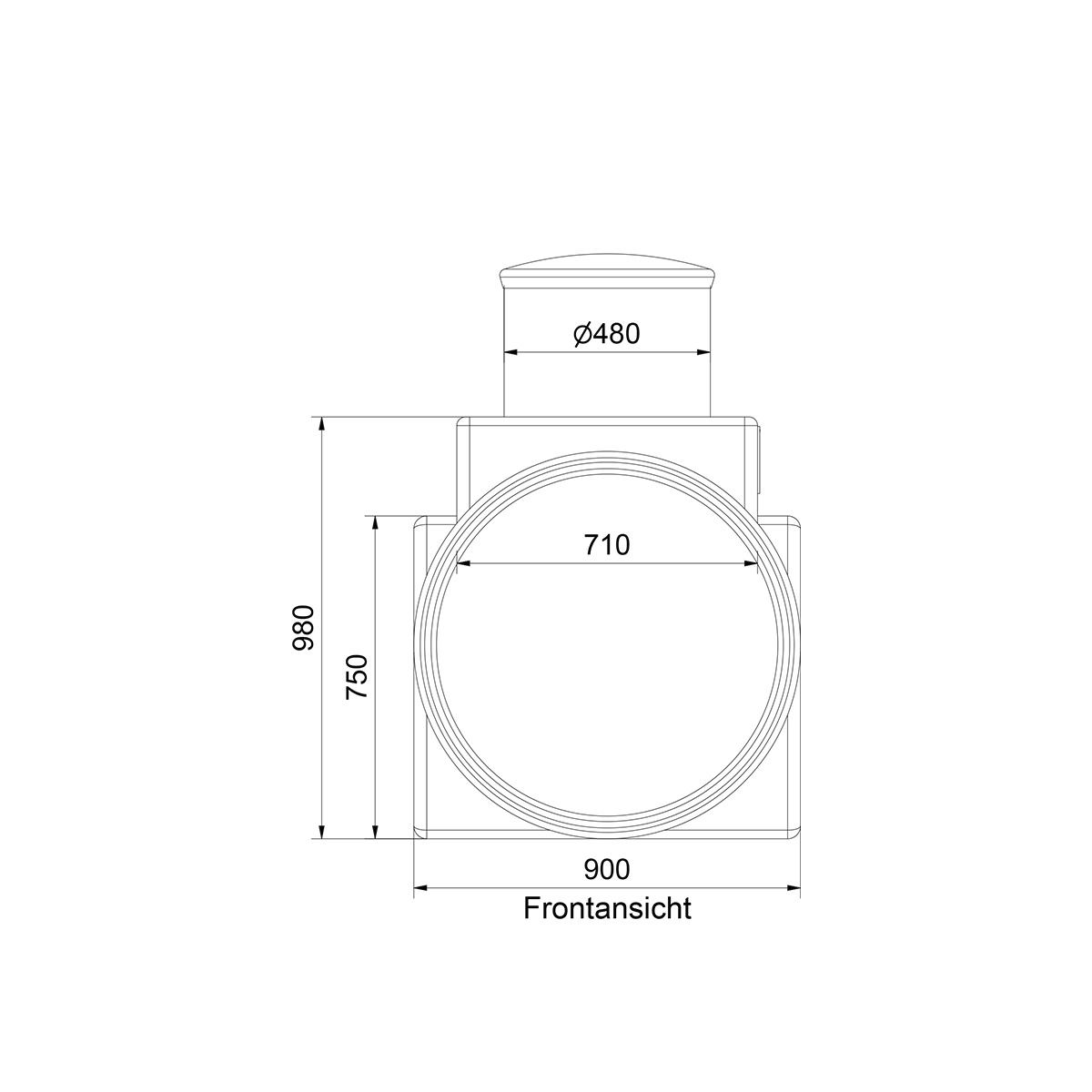 AQa.Line Abwassertank 1000 L (mit DIBt-Zulassung)
