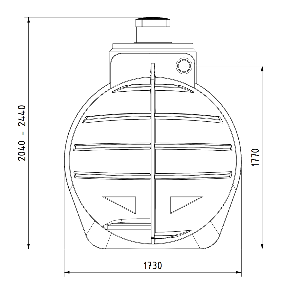 AQa.Line Abwassersammelgrube 4450 L