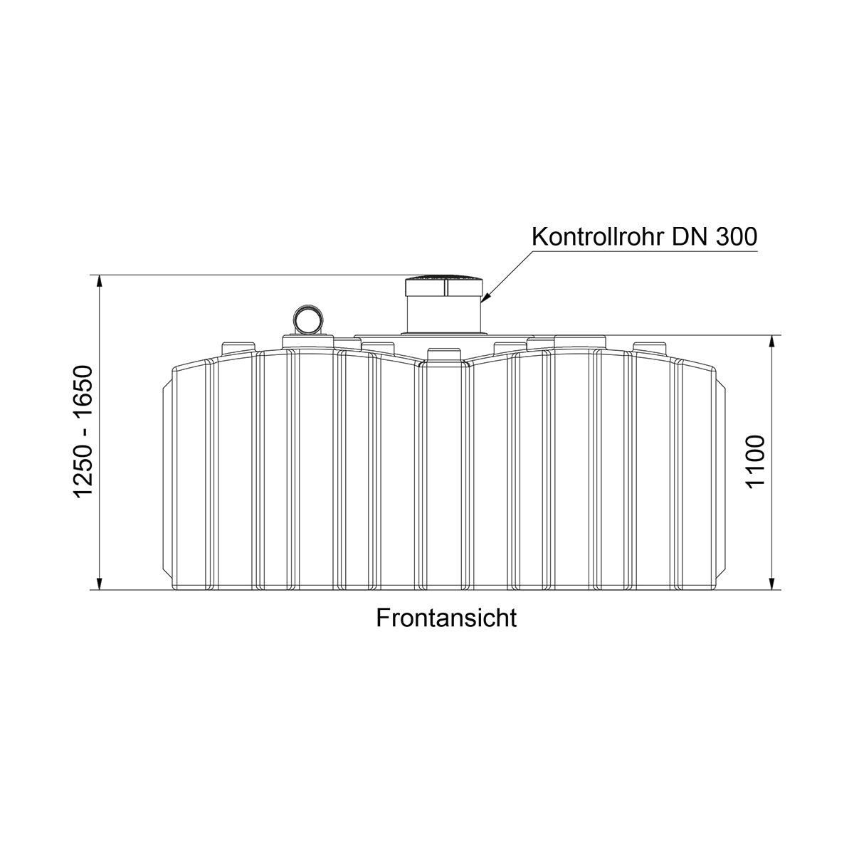 AQa.Line Abwasserflachtank 5000 L