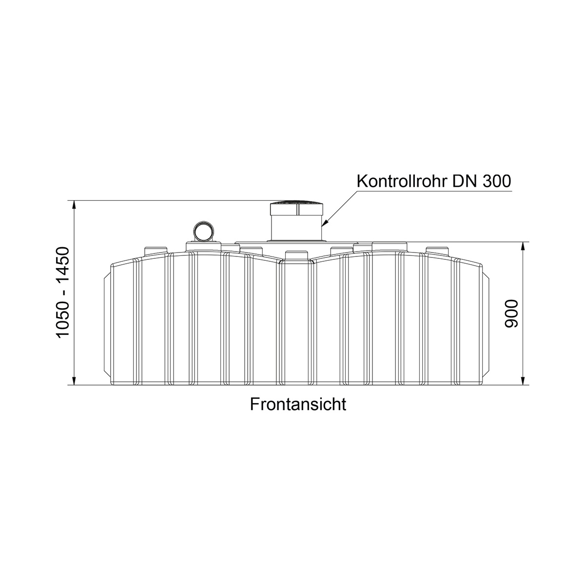 AQa.Line Abwasserflachtank 4000 L