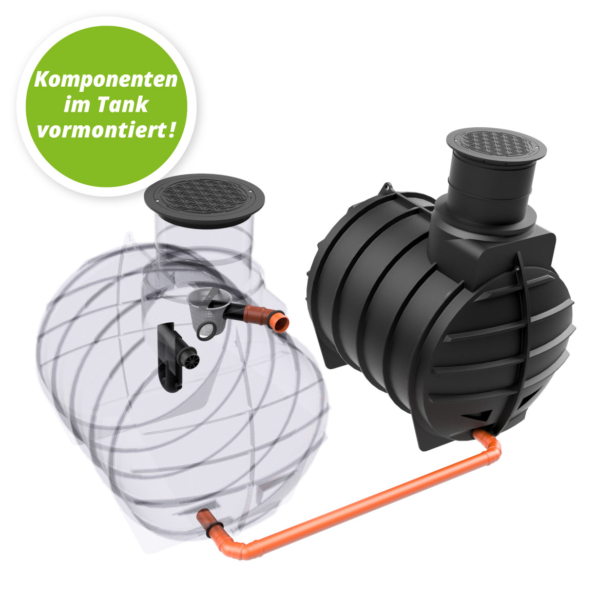 AQa.Line Gartenanlage 8900 L inkl. Abdeckung