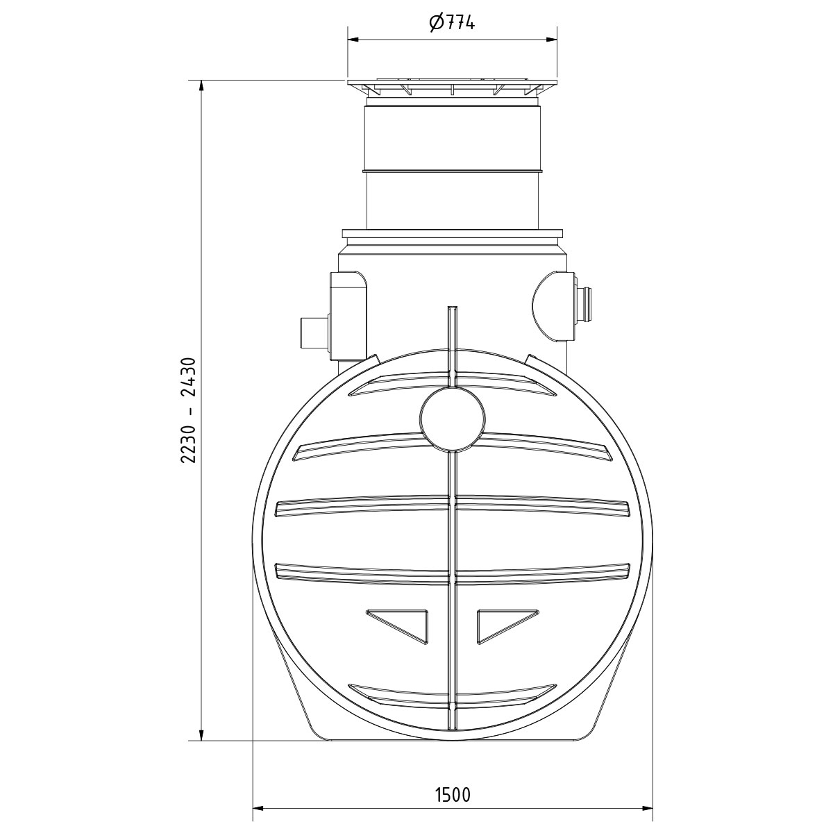 AQa.Line Gartenanlage 3400 L inkl. Abdeckung