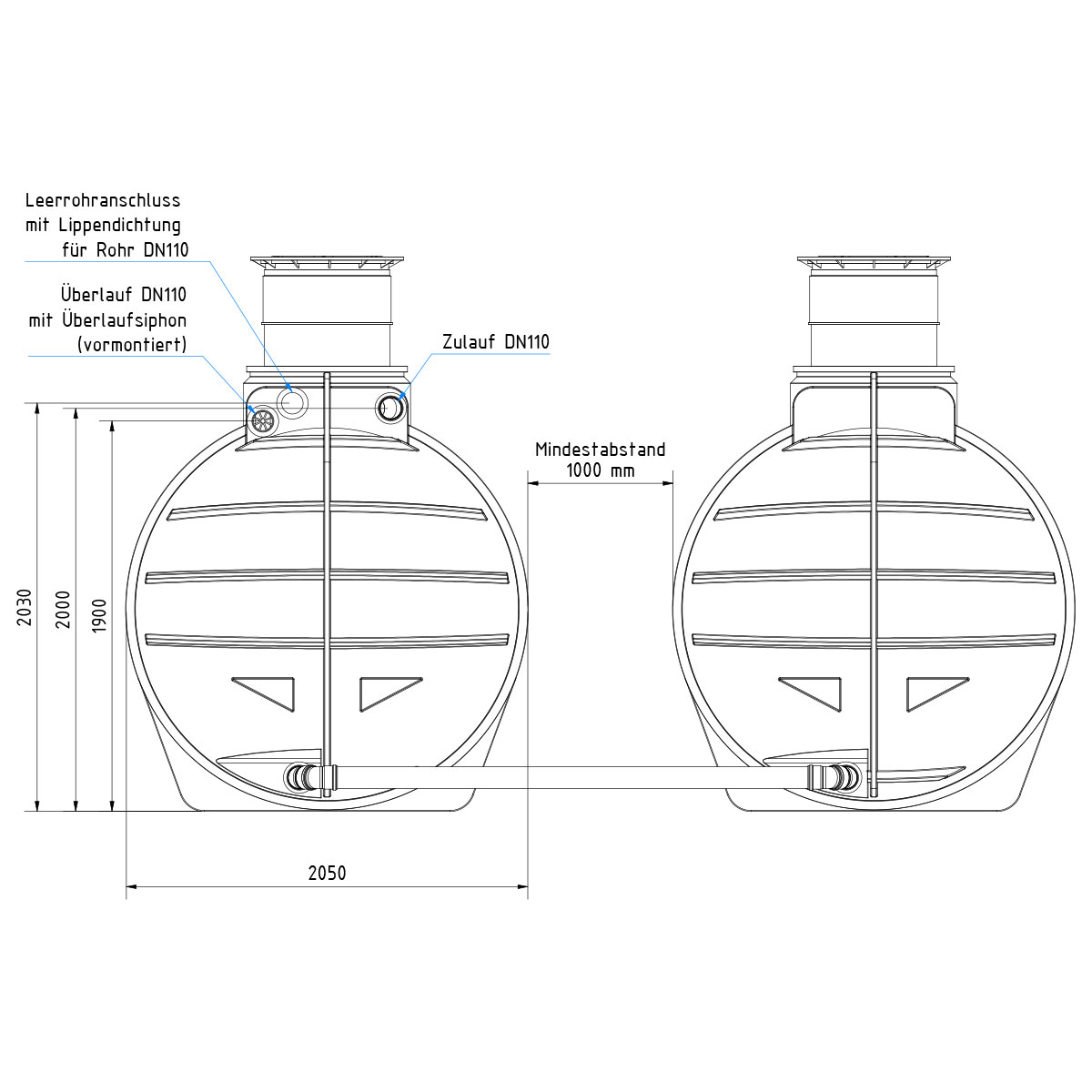 AQa.Line Gartenanlage 12.000 L inkl. Abdeckung