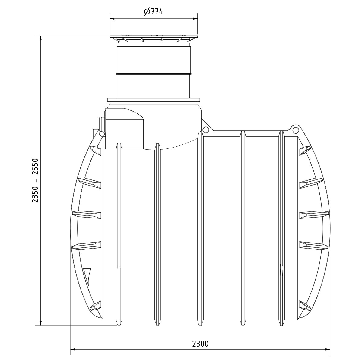 AQa.Line Gartenanlage 4450 L inkl. Abdeckung