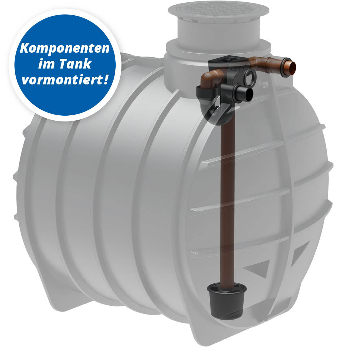 AQa.Line Hausanlage 6000 L inkl. Abdeckung