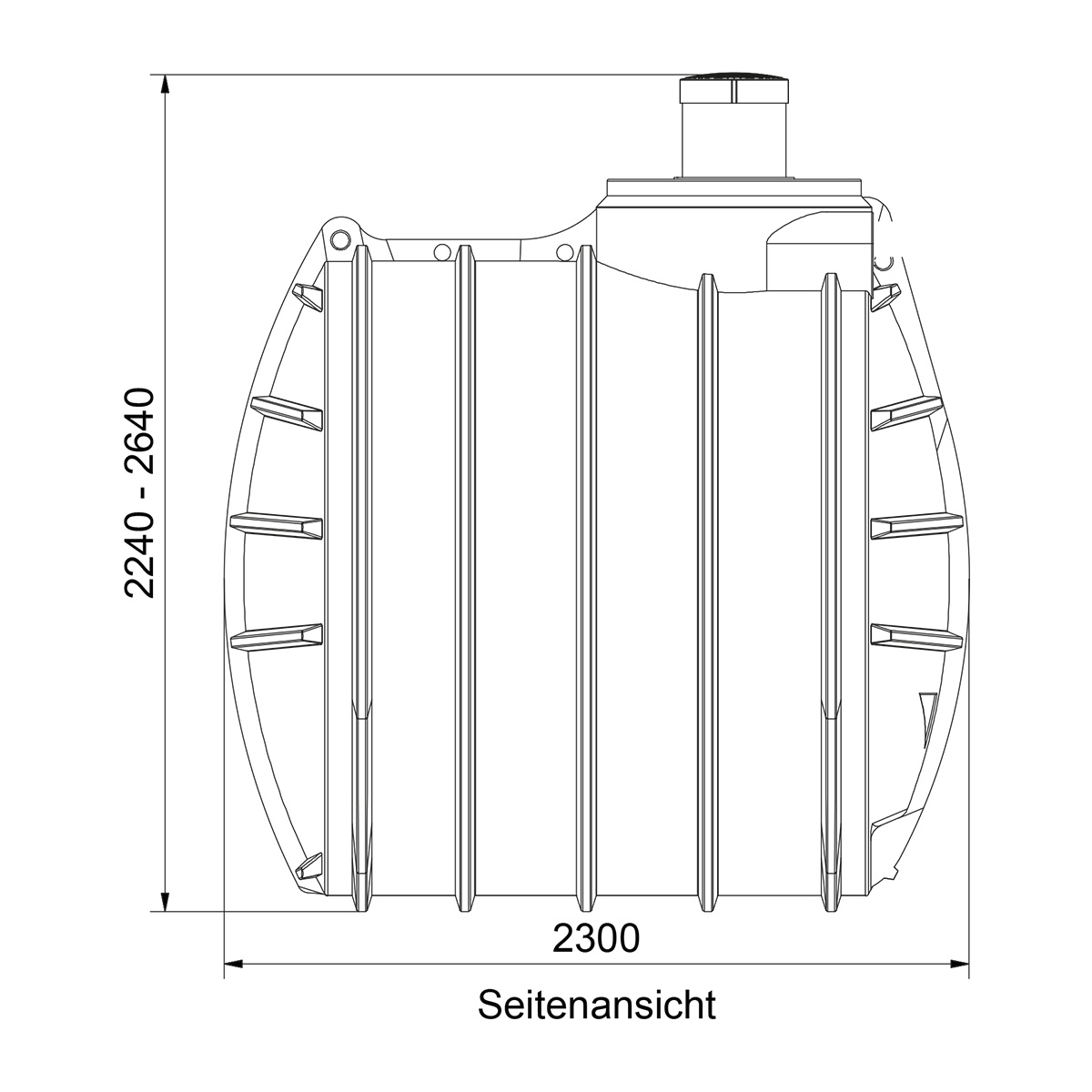 AQa.Line Abwassertank 6000 L