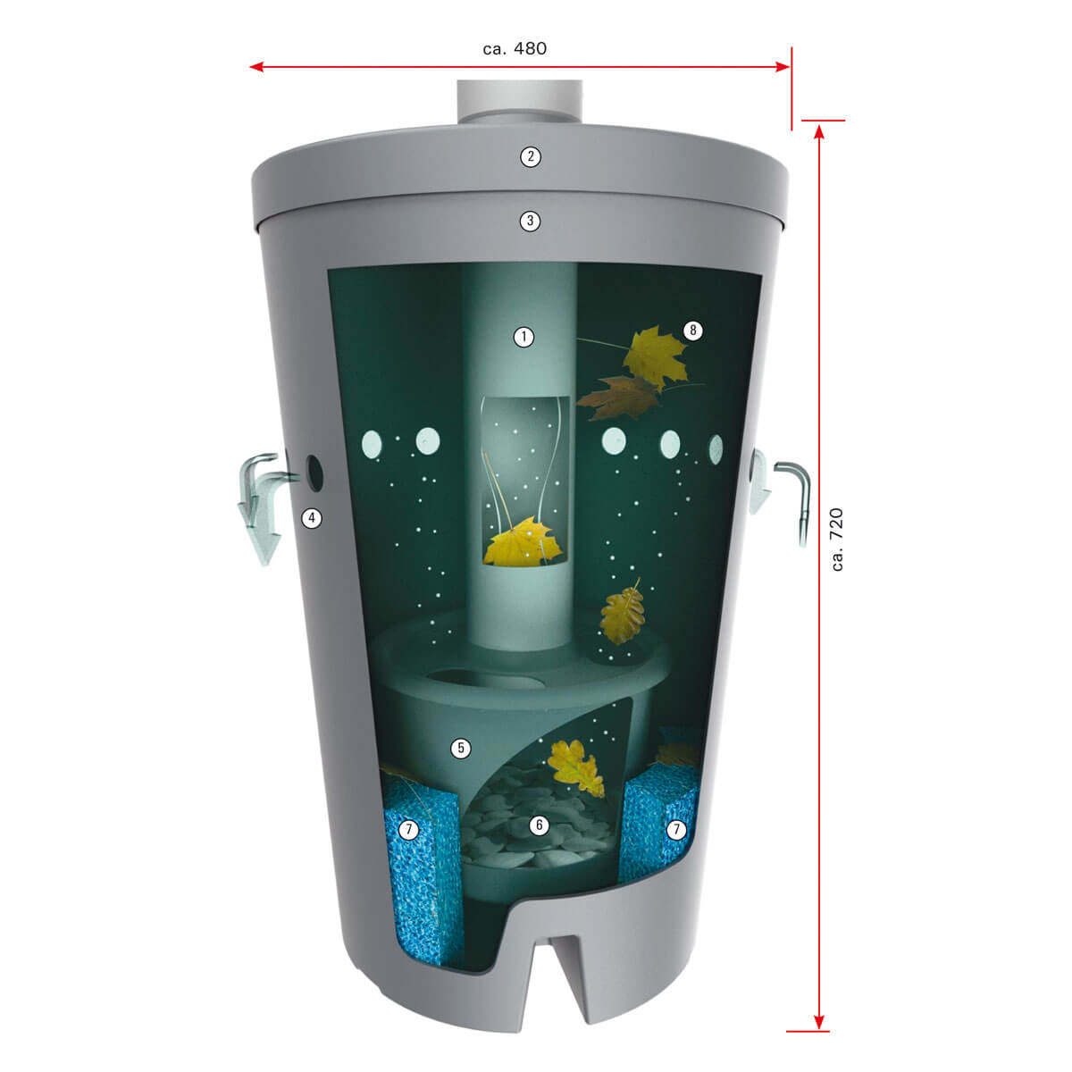 Biovitor DN 100 - biologischer Filter von GreenLife