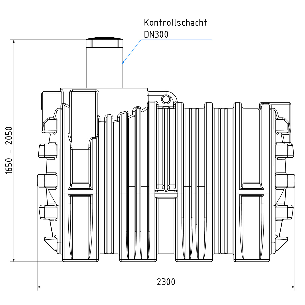 AQa.Line Abwassertank 3000 L (mit DIBt-Zulassung)