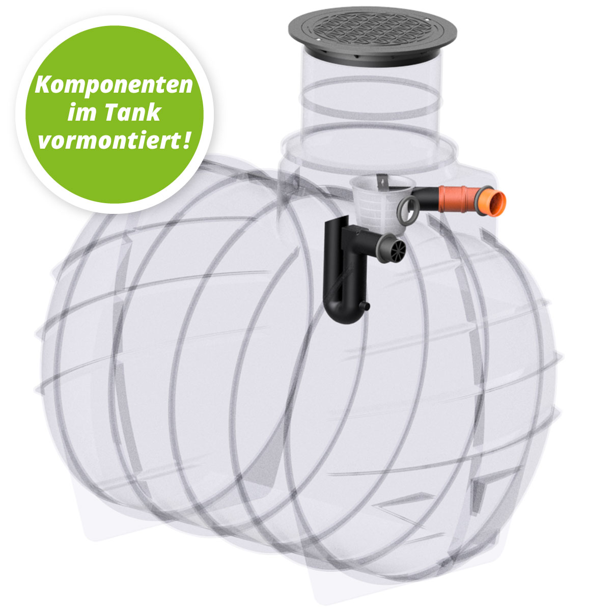 AQa.Line Gartenanlage 4450 L inkl. Abdeckung