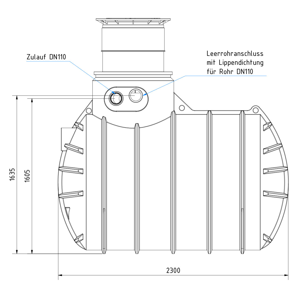 AQa.Line Gartenanlage 3400 L inkl. Abdeckung