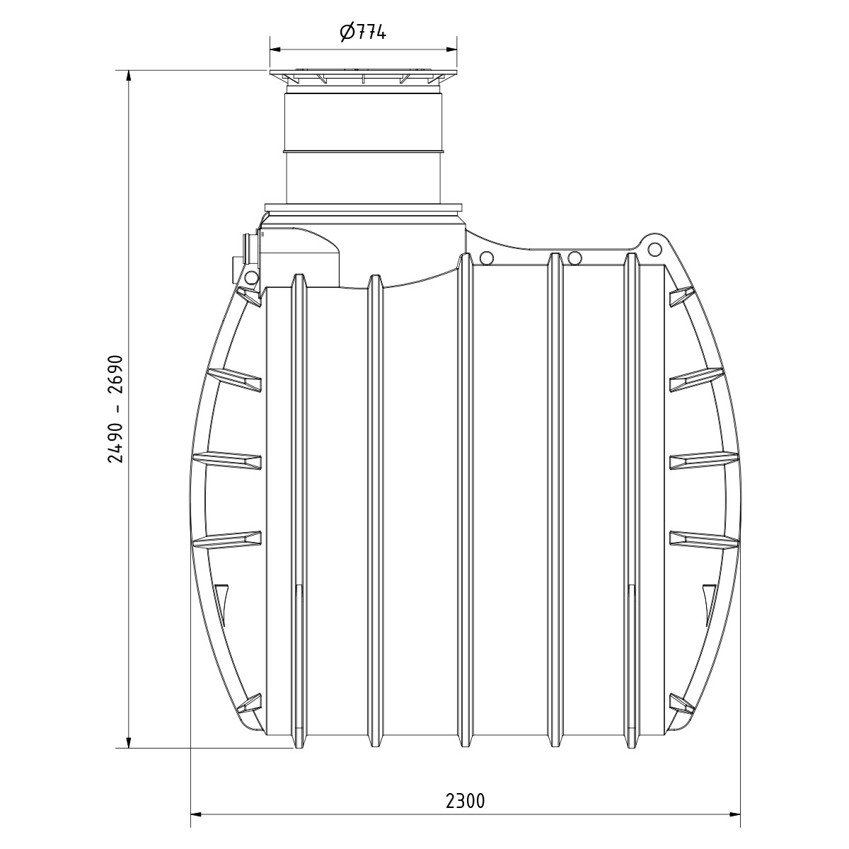 AQa.Line Gartenanlage 6000 L inkl. Abdeckung