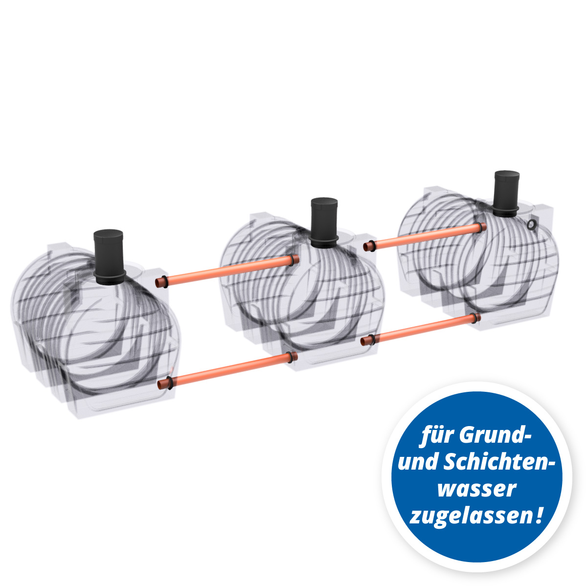 AQa.Line Abwassersystem 9000 L (mit DIBt-Zulassung)