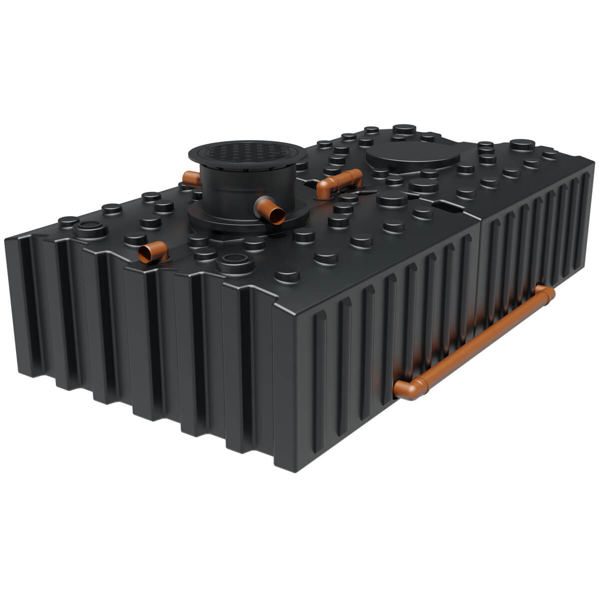 AQa.Line Hausanlage 10.000 L Flachtank inkl. Abdeckung