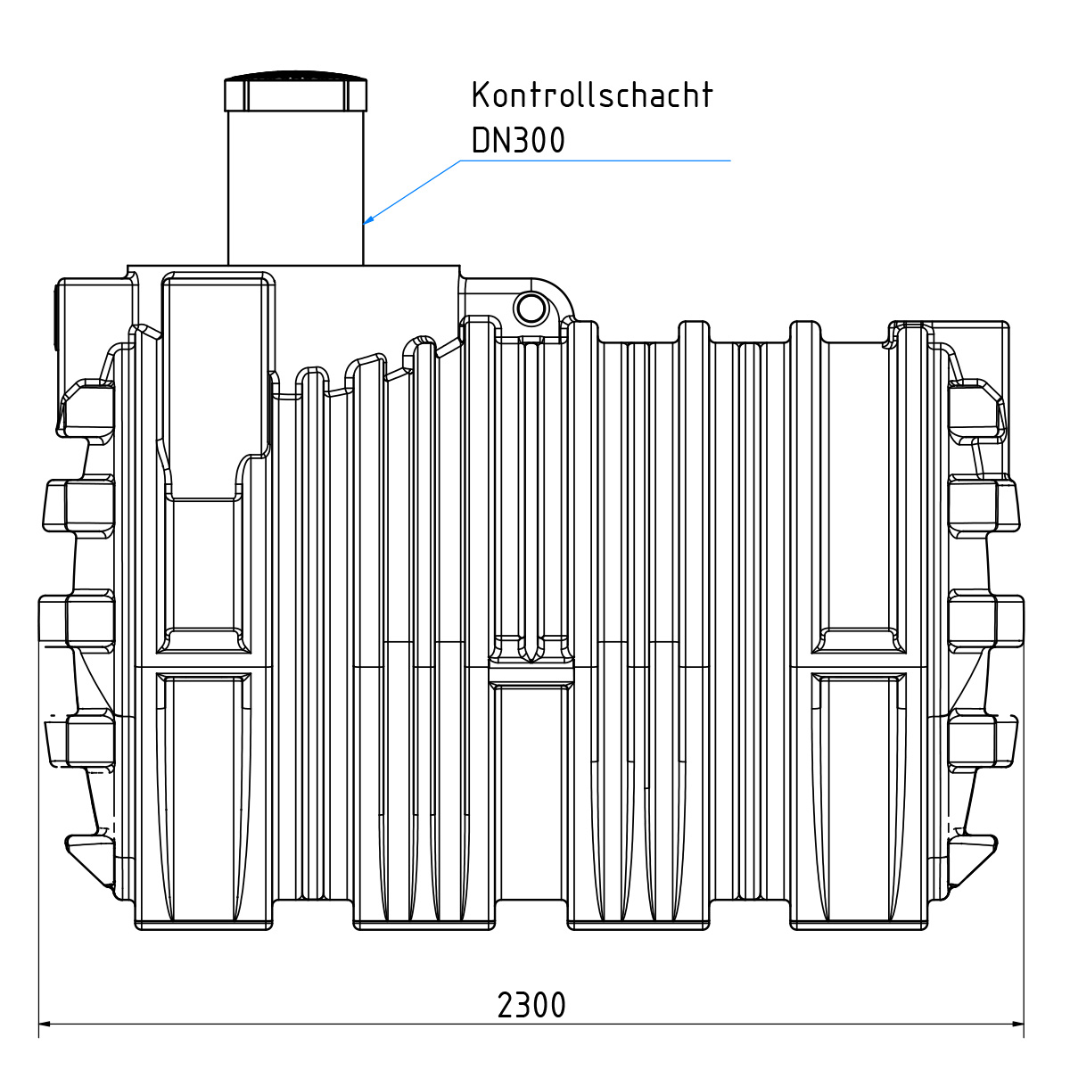 AQa.Line Abwassersystem 6000 L (mit DIBt-Zulassung)