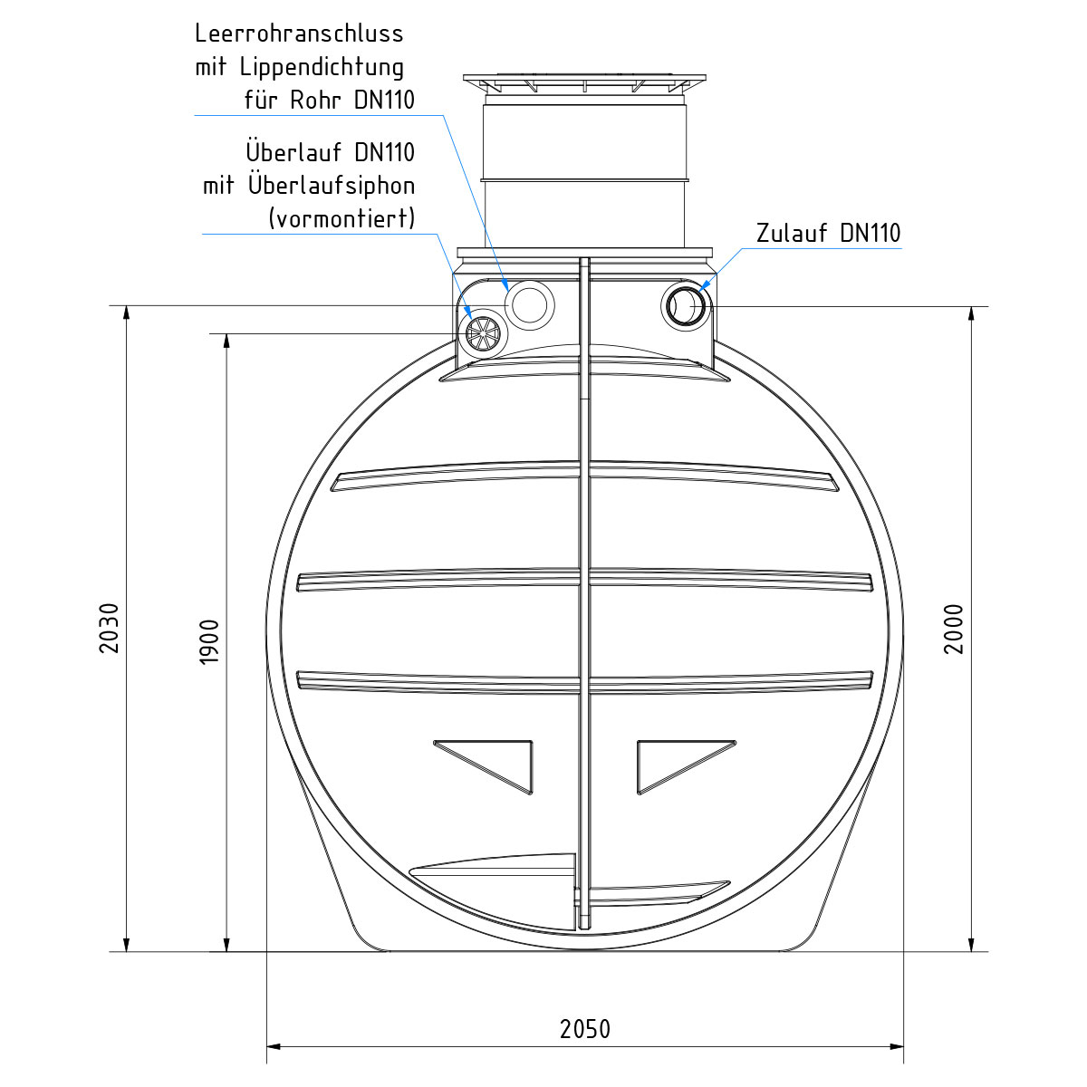 AQa.Line Gartenanlage 6000 L inkl. Abdeckung