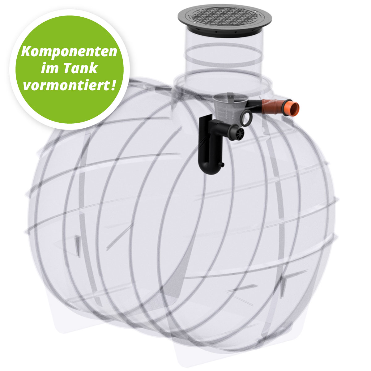 AQa.Line Gartenanlage 6000 L inkl. Abdeckung