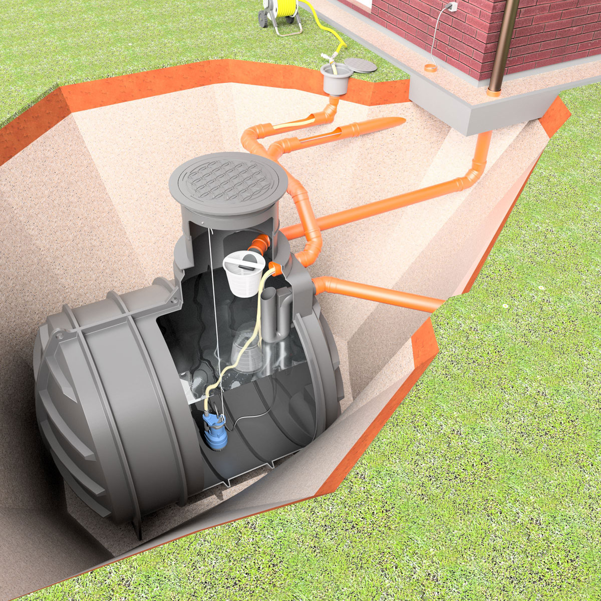AQa.Line Gartenanlage 4450 L inkl. Abdeckung