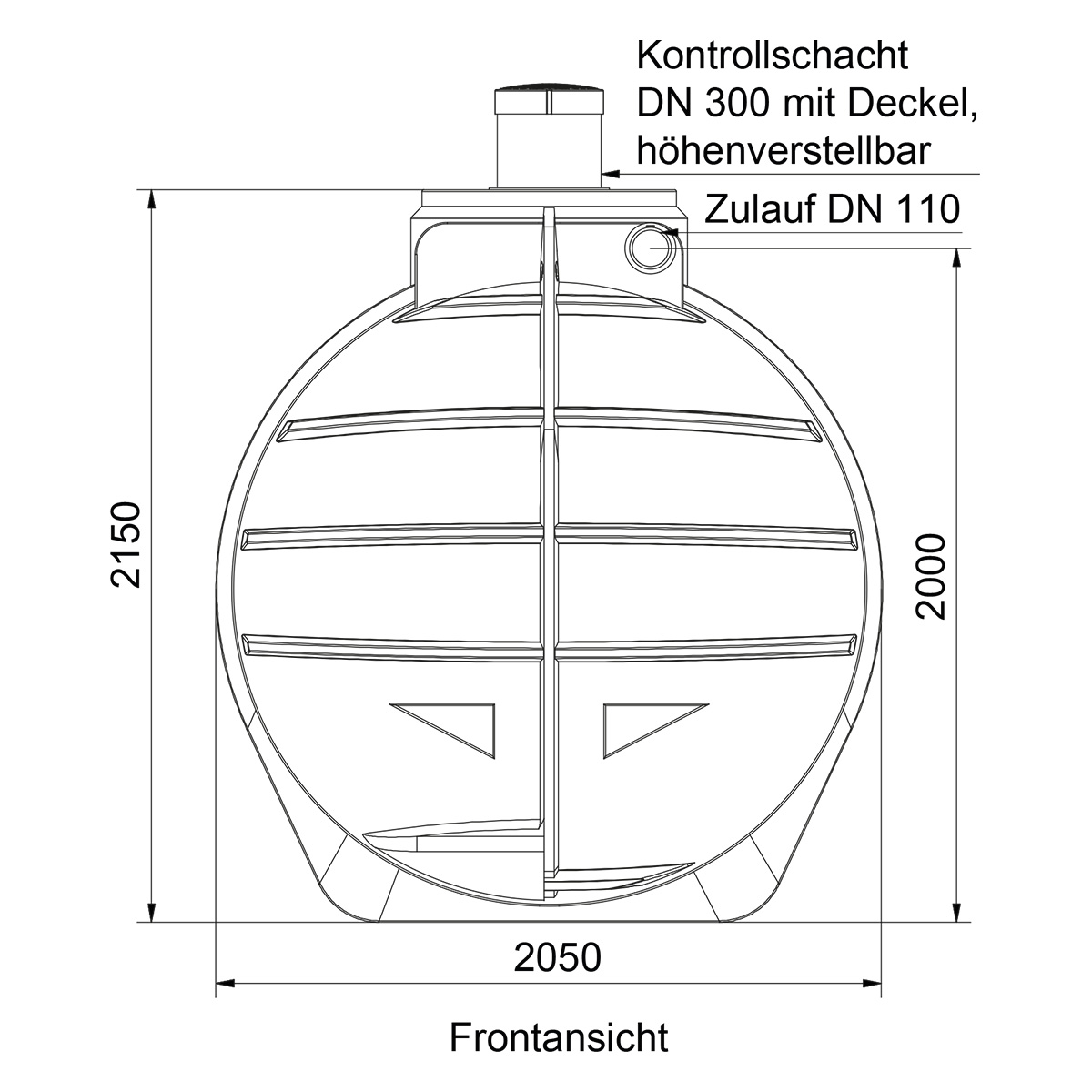 AQa.Line Abwassertank 6000 L
