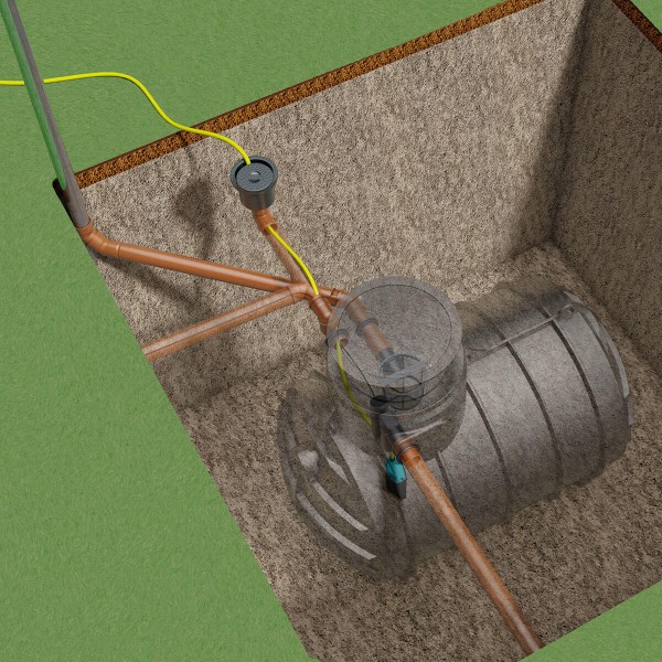 AQa.Line Gartenanlage 3400 L inkl. Abdeckung Garten