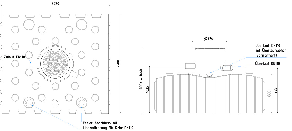 AQa-Line-Flachtank-4000-L-HF-Dom-kurz-200-kg-AF-41-0021-TD