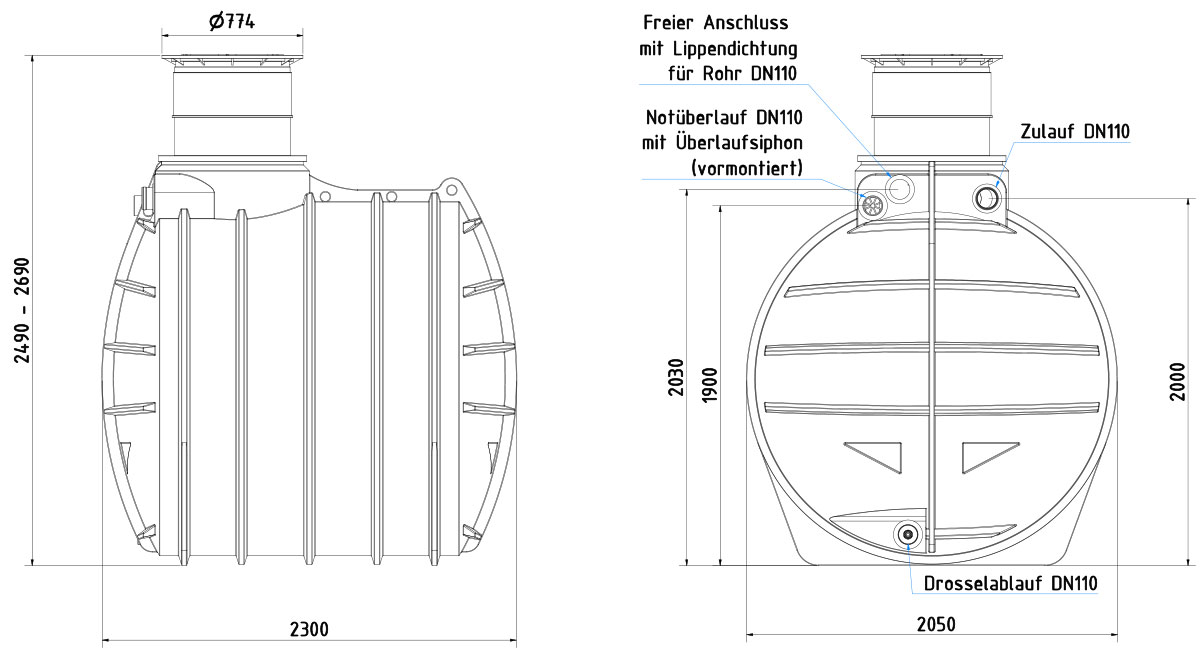 AQa-Line-Retentionszisterne-6000-L-100-GF-Dom-kurz-200-kg-AR-60-1211-TD