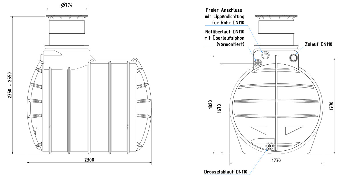 AQa-Line-Retentionszisterne-4450-L-100-GF-Dom-kurz-200-kg-AR-44-1211-TD