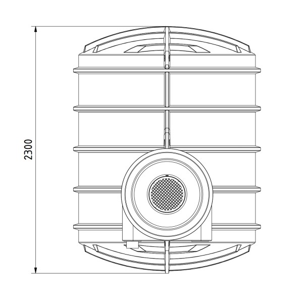 AQa.Line Abwassersammelgrube 4450 L Abwassertanks