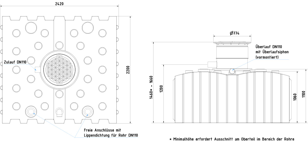 AQa-Line-Flachtank-5000-L-GF-Dom-kurz-200-kg-AF-50-0031-TD