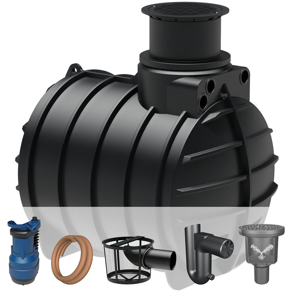AQa.Line Gartenanlage 4450 L inkl. Abdeckung Regenwasseranlagen