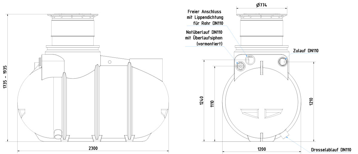 AQa-Line-Retentionszisterne-2000-L-100-GF-Dom-kurz-200-kg-AR-20-1211-TD