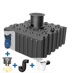AQa.Line Gartenanlage 5000 Liter Flachtank